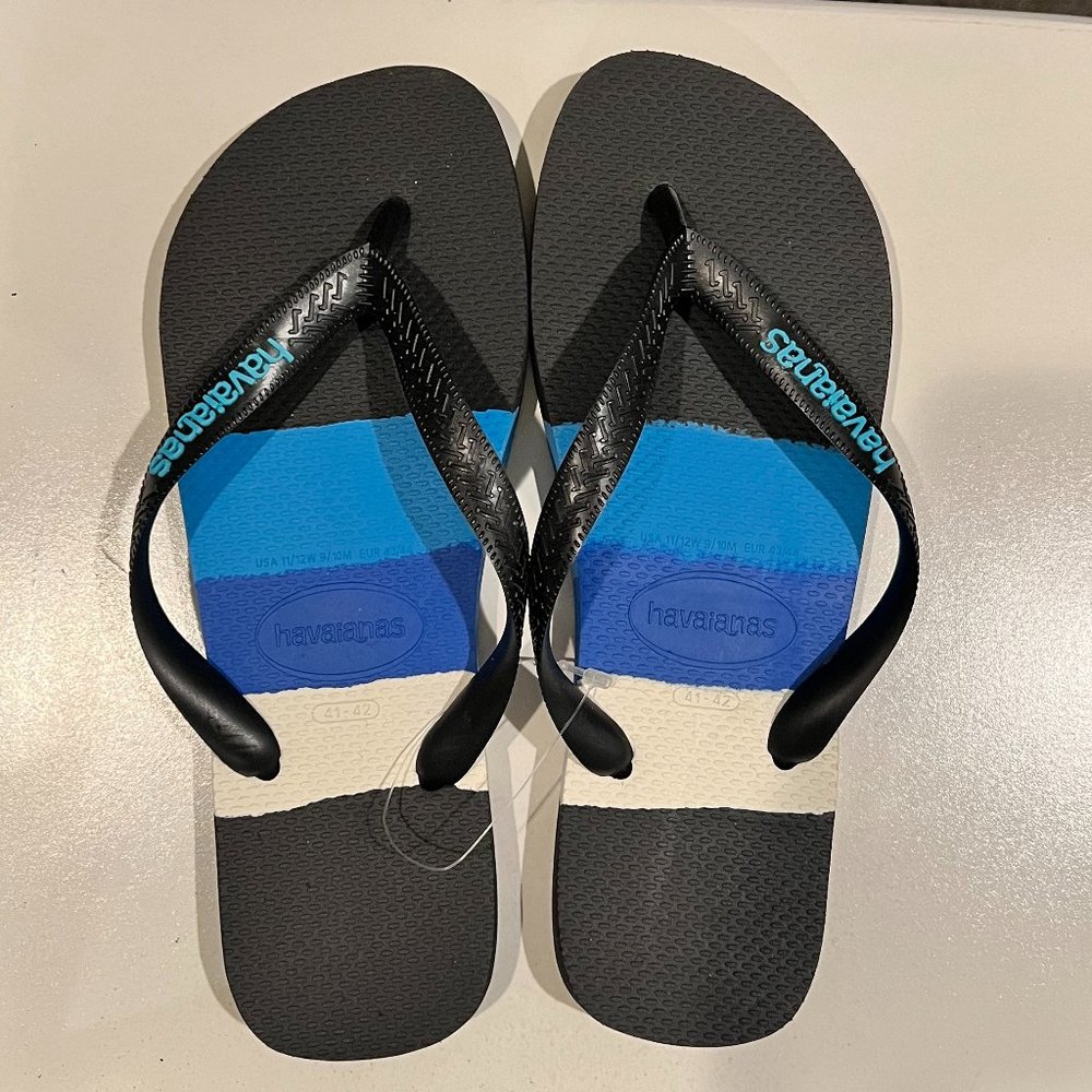 Havaianas Men's Top Tech Blue Flip Sandal Size 9/10